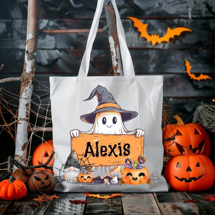 halloween treat bags trick or treat bag kids halloween bag custom candy bag personalized gift halloween gifts personalized tote candy bag for kids halloween tote bag halloween candy bag canvas halloween oogie boogie not so scary