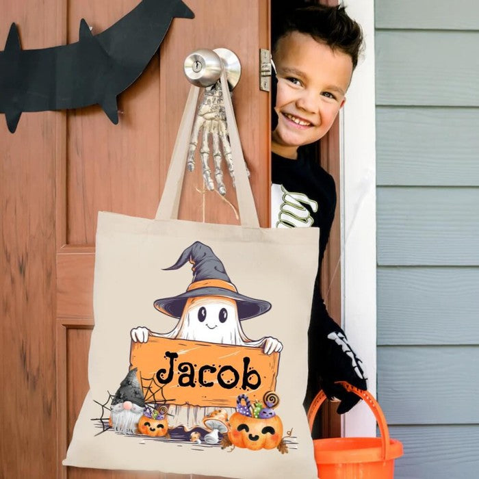 halloween treat bags trick or treat bag kids halloween bag custom candy bag personalized gift halloween gifts personalized tote candy bag for kids halloween tote bag halloween candy bag canvas halloween oogie boogie not so scary