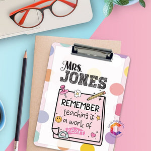 Personalized Teacher Clipboard, Student gift for Teacher Appreciation Week, Teacher Name Custom Clipboard, End of school year gift, good teacher appreciation week gifts, teacher gift ideas, teacher christmas gifts, best teacher gifts, gifts for teachers, end of year teacher gifts, thank you teacher gifts, unique teacher gift ideas, teacher appreciation week gifts