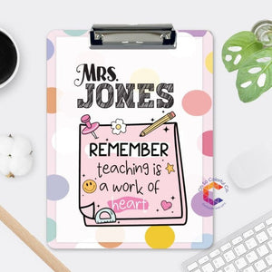 Personalized Teacher Clipboard, Student gift for Teacher Appreciation Week, Teacher Name Custom Clipboard, End of school year gift, good teacher appreciation week gifts, teacher gift ideas, teacher christmas gifts, best teacher gifts, gifts for teachers, end of year teacher gifts, thank you teacher gifts, unique teacher gift ideas, teacher appreciation week gifts