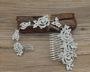 Rhinestone Bridal Hair Comb Accessory