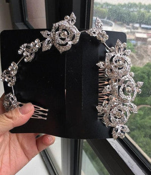 Rhinestone Bridal Hair Comb Accessory