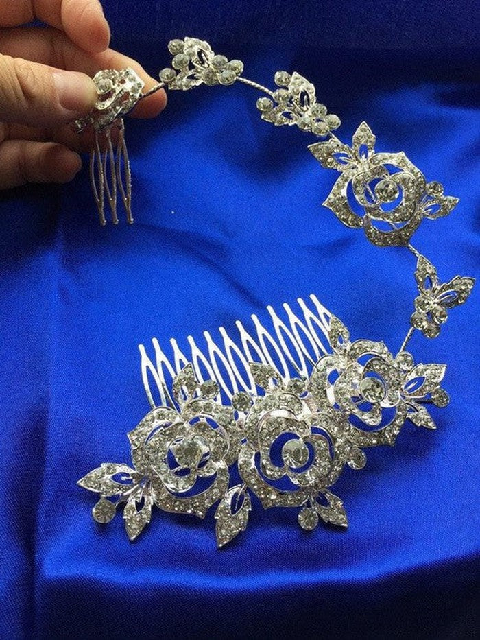 Rhinestone Bridal Hair Comb Accessory