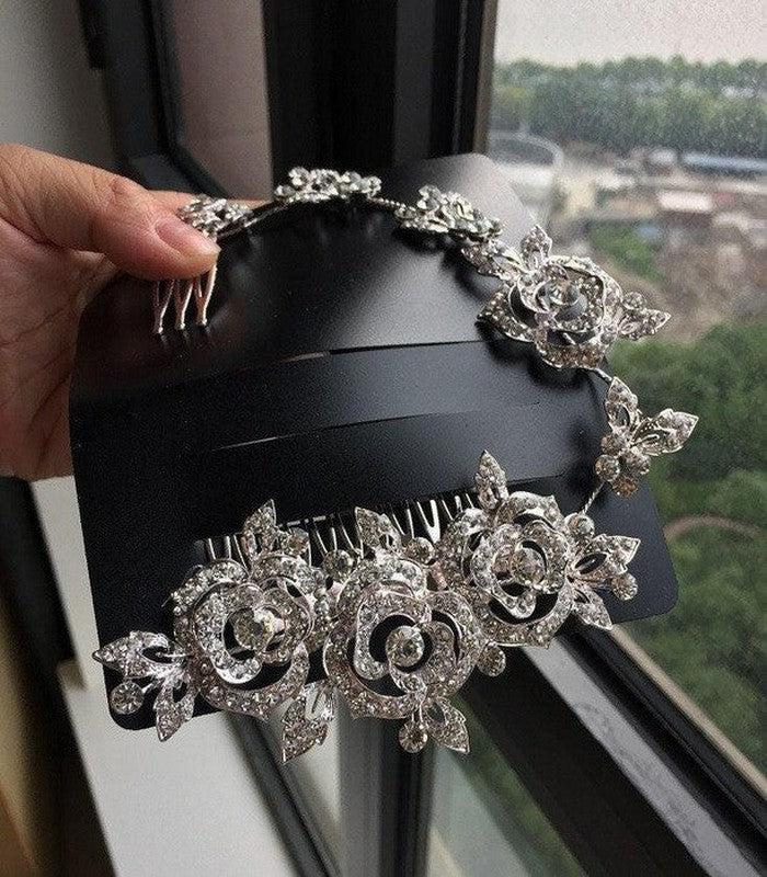 Rhinestone Bridal Hair Comb Accessory