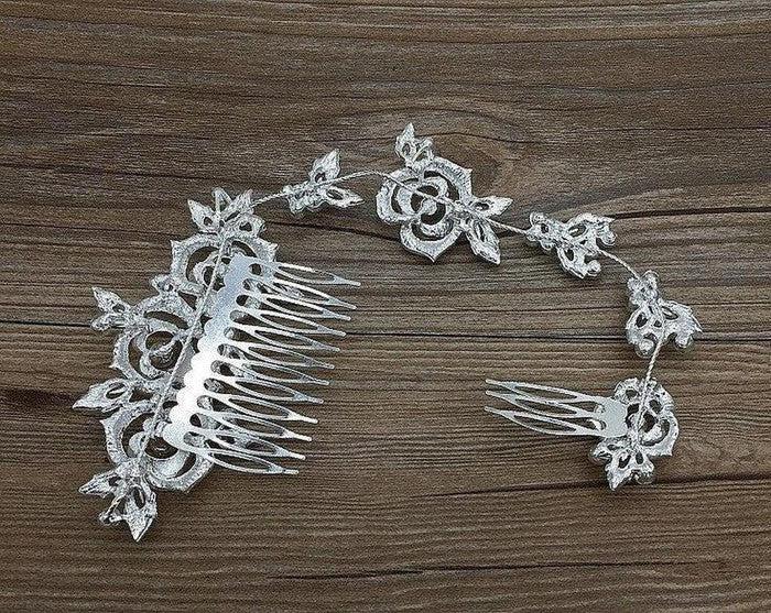 Rhinestone Bridal Hair Comb Accessory