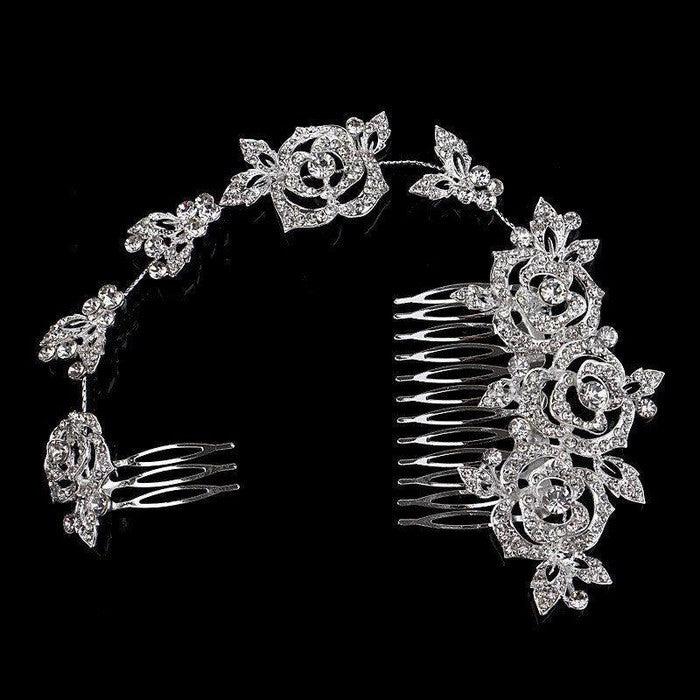 Rhinestone Bridal Hair Comb Accessory