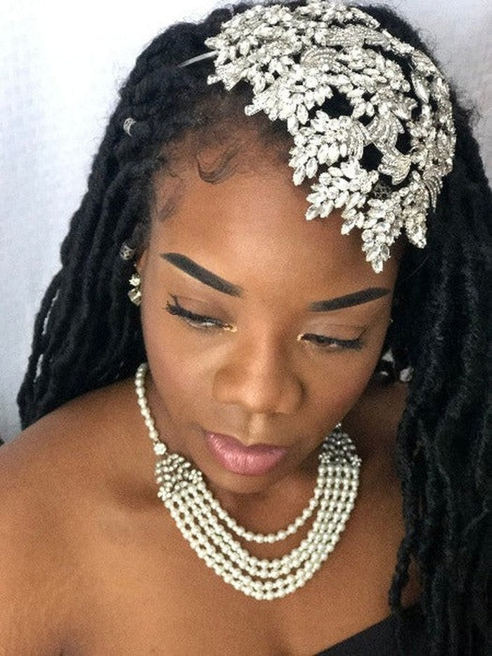 Uzoaku - Rhinestone Crystal Wedding Headpiece