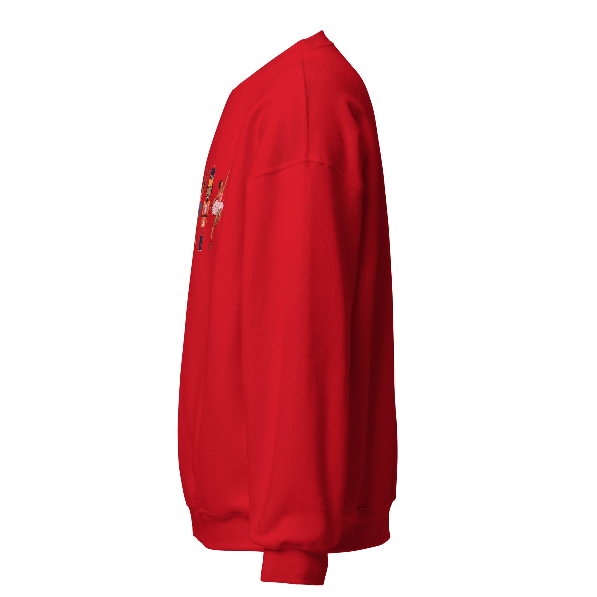 Black Ballerina Nutcracker Sweatshirt - red left view