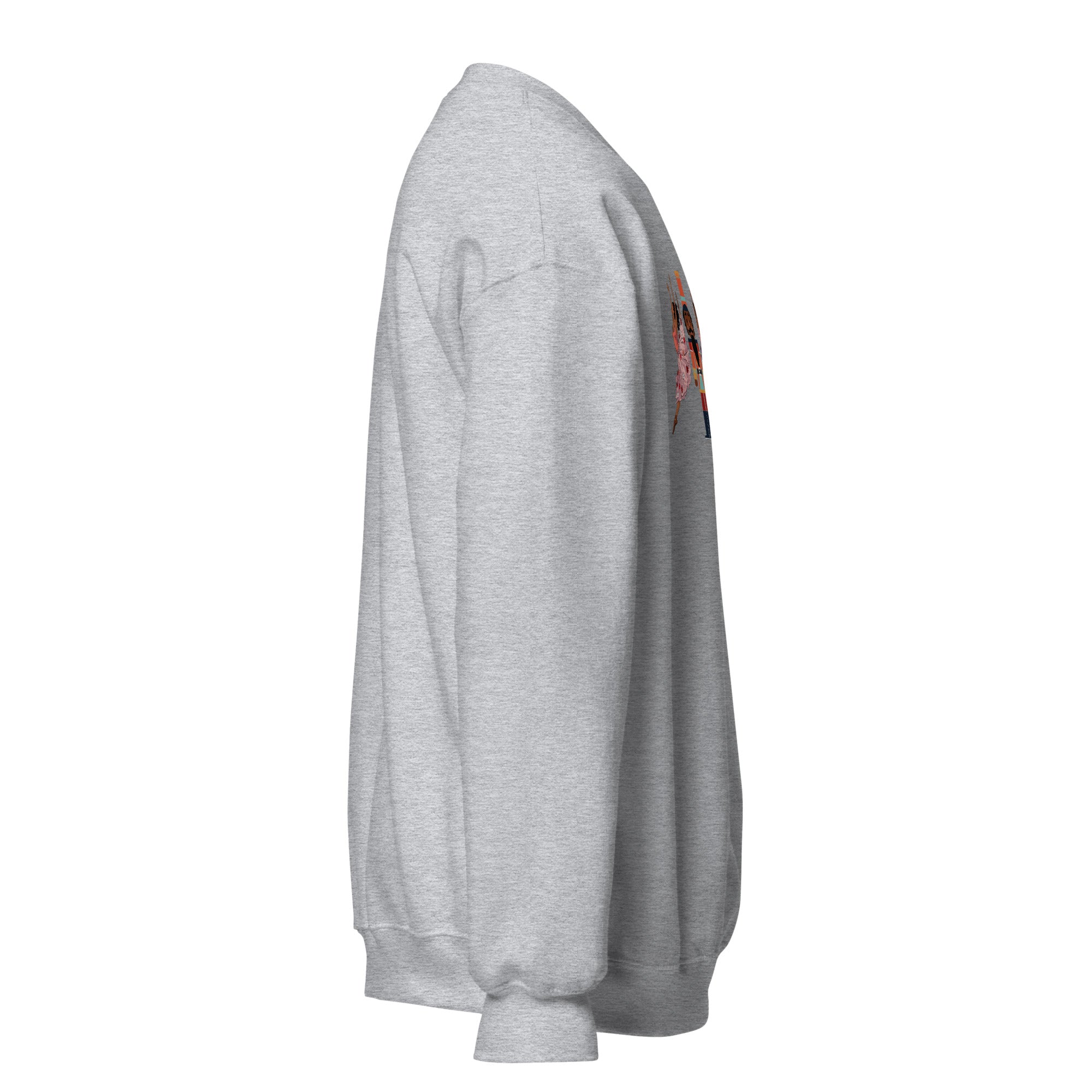 Black Ballerina Nutcracker Sweatshirt - sport grey right view