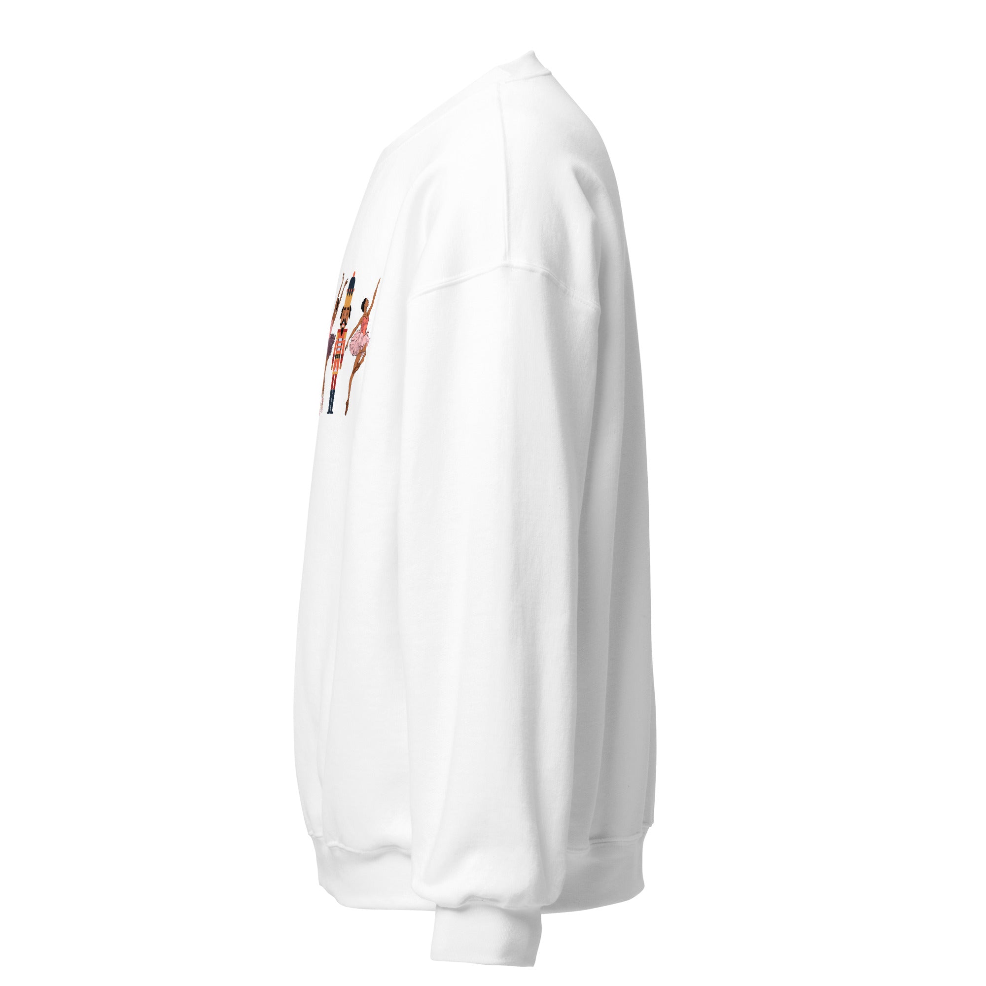 Black Ballerina Nutcracker Sweatshirt - white left view