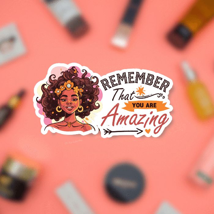 black woman stickers, melanin woman sticker, black girl stickers, afro girl stickers, labtop sticker, waterbottle sticker, journal sticker, planner sticker, tumbler sticker, bullet journal, retro sticker, inspirational sticker, positivity sticker, quote sticker, affirmation sticker, motivational sticker, Selflove sticker, aesthetic sticker