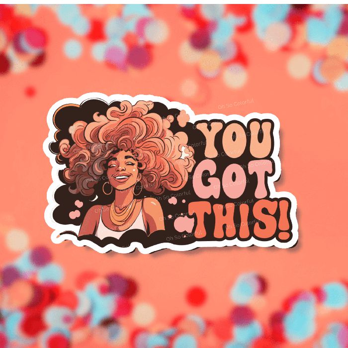 black woman stickers, melanin woman sticker, black girl stickers, afro girl stickers, labtop sticker, waterbottle sticker, journal sticker, planner sticker, tumbler sticker, bullet journal, retro sticker, inspirational sticker, positivity sticker, quote sticker, affirmation sticker, motivational sticker, Selflove sticker, aesthetic sticker