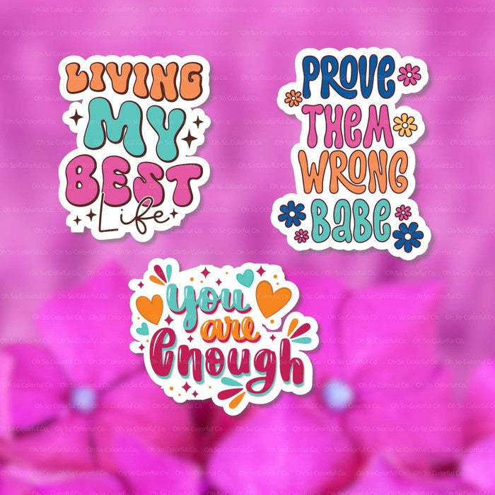 water bottle sticker, vinyl sticker, tumbler sticker, Positive Affirmation Sticker, laptop sticker, mental health sticker, motivational sticker, inspirational sticker, quote sticker, you grow girl sticker