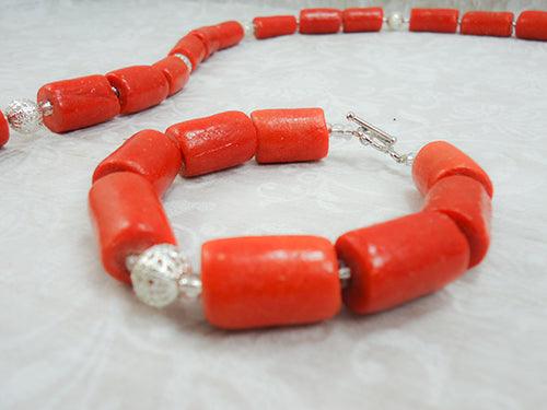 Amobi - Male African Traditional Coral Necklace