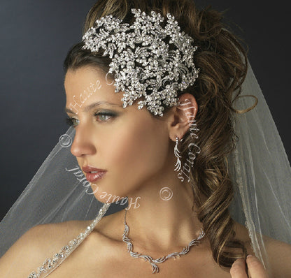 Rhinestone Crystal Wedding Headpiece - Uzoaku - TheHauteIcon